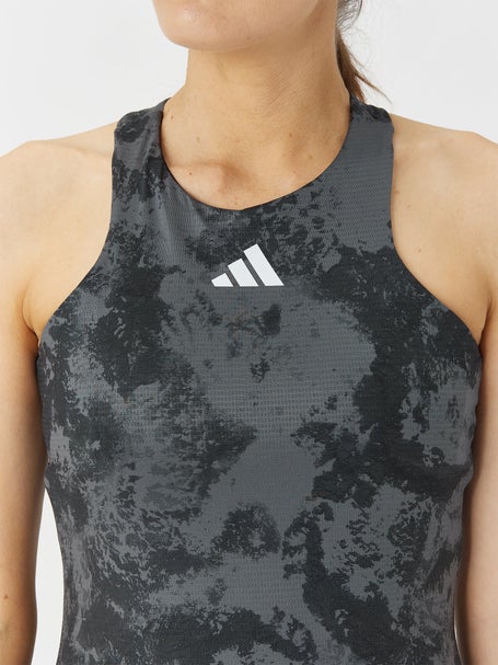 adidas Womens Paris Tennis Y-Tank - Carbon