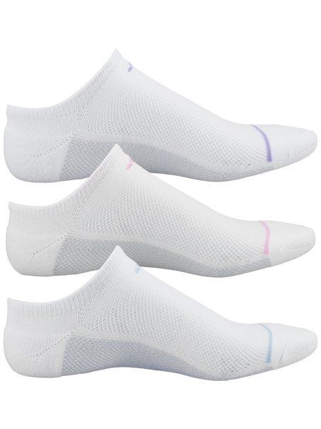 adidas Womens Superlite 3-Pack No Show Socks White