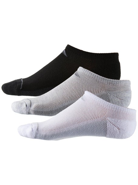 adidas Womens Superlite 3-Pack No Show Socks Wh/Bk/Gy