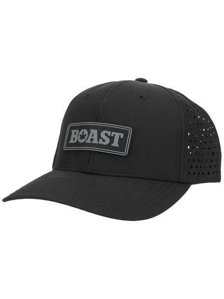 BOAST Mens Perforated Trucker Hat - Black/Grey