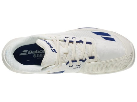 Babolat Jet Mach 4 Cream/Dark Blue Mens Shoes