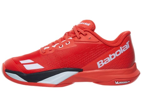 Babolat Jet Mach 4 Cherry Tomato/White Mens Shoes