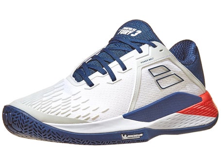 Babolat Propulse Fury 3 AC White/Blue Mens Shoes