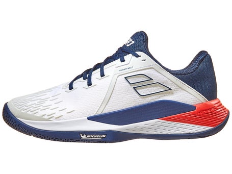 Babolat Propulse Fury 3 AC White/Blue Mens Shoes