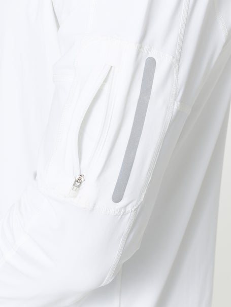 BloqUV Mens Long Sleeve Zip Top - White