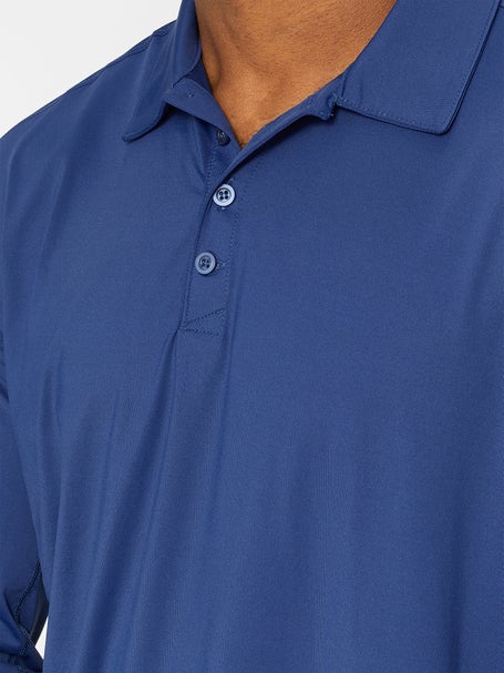 BloqUV Mens Long Sleeve Polo - Navy