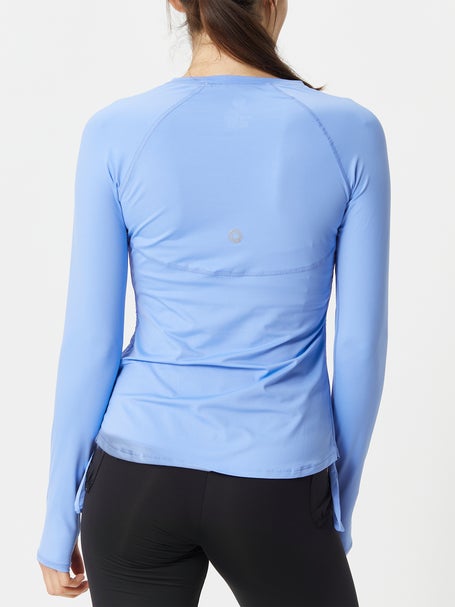 BloqUV Womens Drawstring Long Sleeve Top - Indigo