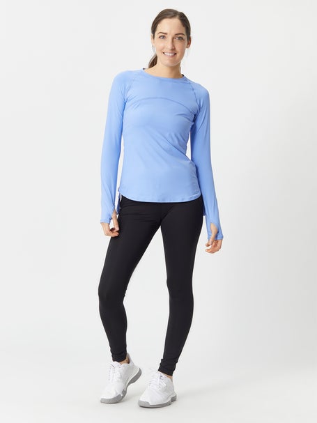 BloqUV Womens Drawstring Long Sleeve Top - Indigo