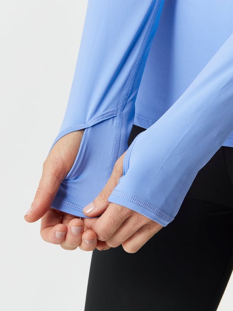 BloqUV Womens Drawstring Long Sleeve Top - Indigo