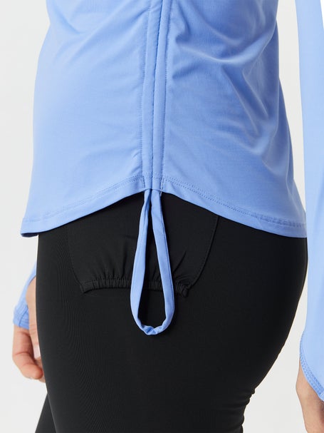 BloqUV Womens Drawstring Long Sleeve Top - Indigo