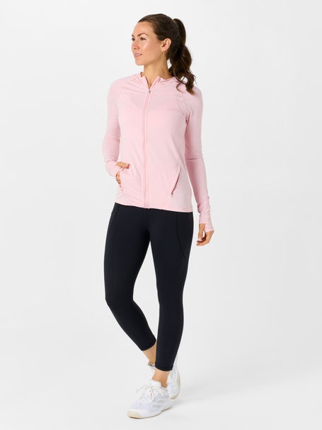 BloqUV Womens Full Zip Hoodie - Tickle Me Pink