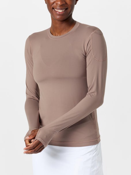 BloqUV Womens 24/7 Long Sleeve Top - Mocha