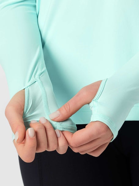 BloqUV Womens Relaxed Scallop Long Sleeve - Mint