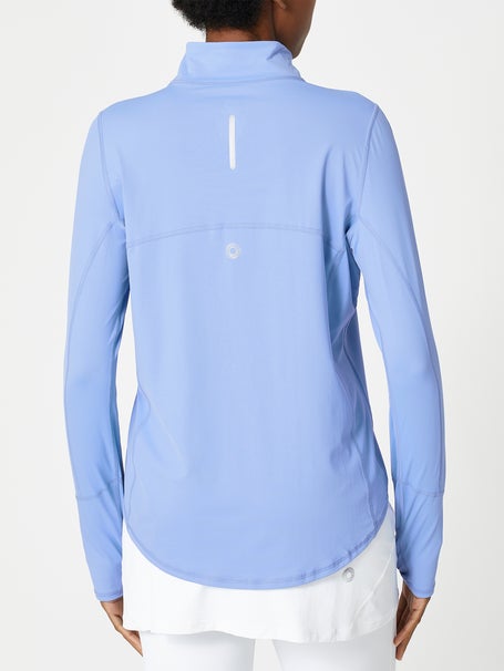 BloqUV Womens Relaxed 1/2 Zip Top - Indigo