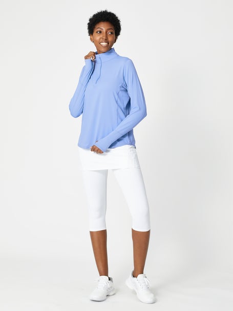 BloqUV Womens Relaxed 1/2 Zip Top - Indigo