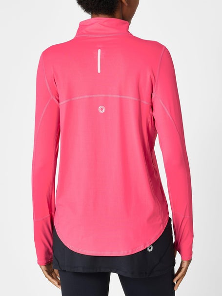 BloqUV Womens Relaxed 1/2 Zip Top - Watermelon