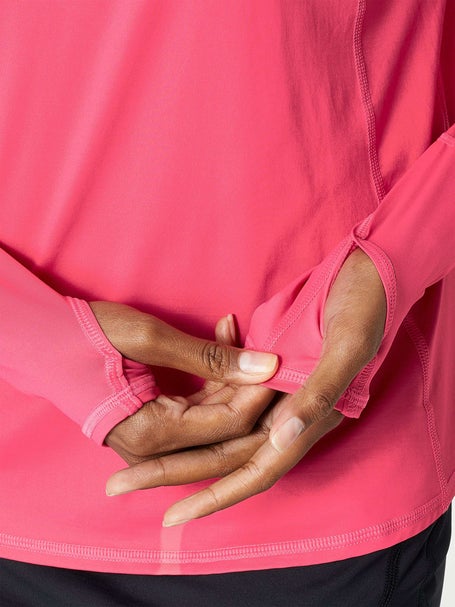 BloqUV Womens Relaxed 1/2 Zip Top - Watermelon