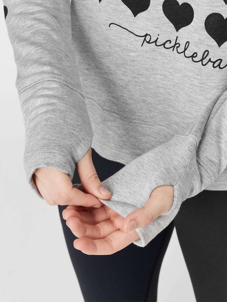 Bird & Vine Womens 5 Row Heart Pickleball LS Top