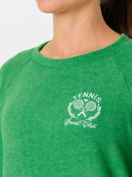 Bird & Vine Womens Reverse Fleece Tennis Crest