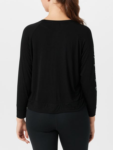 Bird & Vine Womens Tennis Cursive Long Sleeve