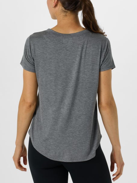 Bird & Vine Womens Tennis Til Cocktails Top - Charcoal