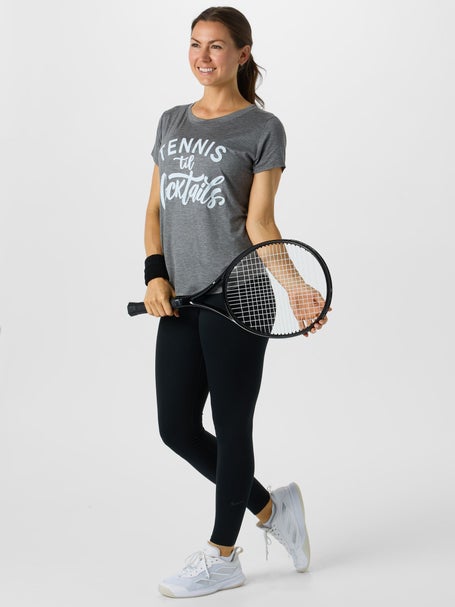Bird & Vine Womens Tennis Til Cocktails Top - Charcoal