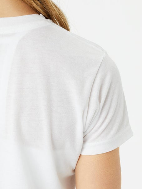 Bubble Womens Classic Pickleball T-Shirt - Wh/Navy