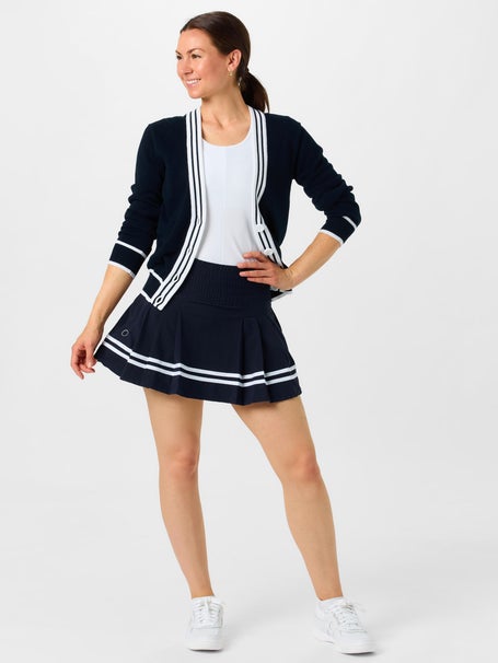 Bubble Womens Crossed Racquets Mel Cardigan - Navy