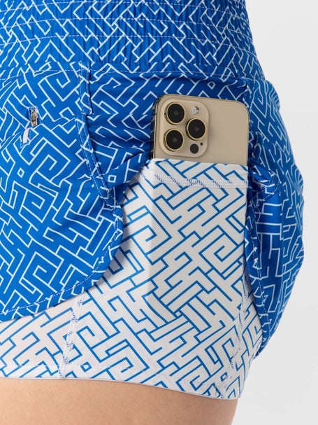 Bubble Womens Royal Flush Fairway 15 Skirt - Geo Blue