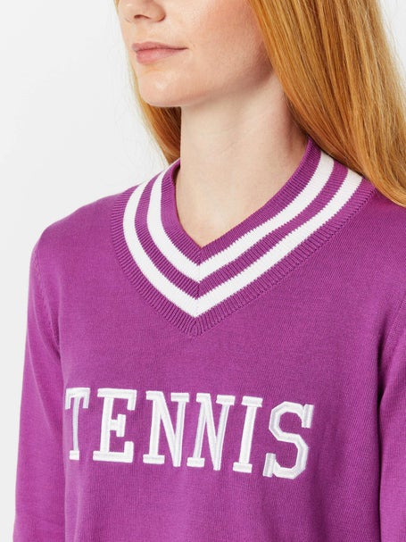Bubble Womens Hatton Sweater - TENNIS Purple