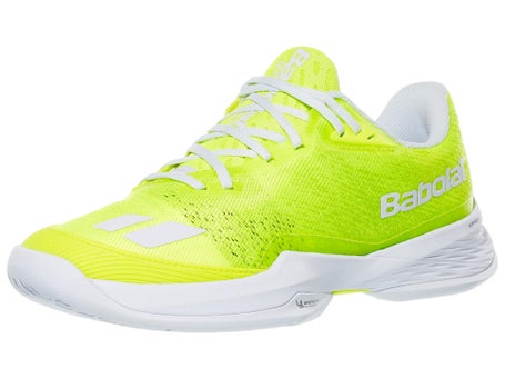 Bablolat Jet Mach Womens Pickleball Shoes Yellow/Wh
