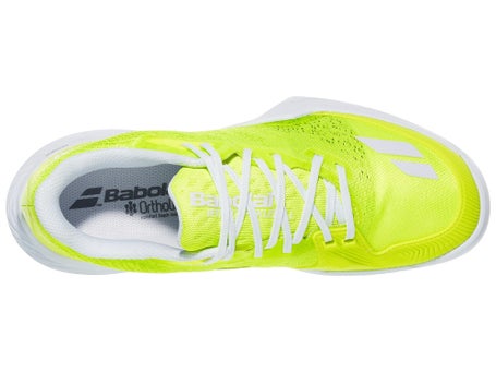Bablolat Jet Mach Womens Pickleball Shoes Yellow/Wh