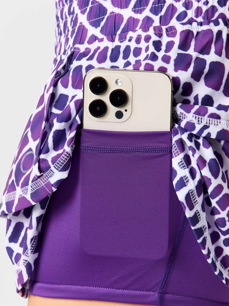 Bubble Womens Ruffle Skirt - Purple Croc