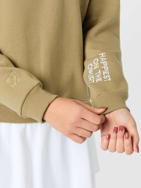 CourtLife Womens Happiest On The Court Tennis 1/4 Zip