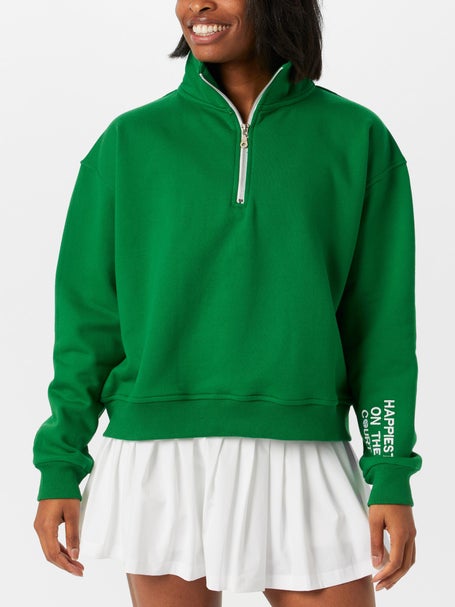 CourtLife Womens Happiest On The Court Tennis 1/4 Zip