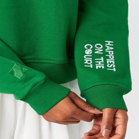 CourtLife Womens Happiest On The Court Tennis 1/4 Zip