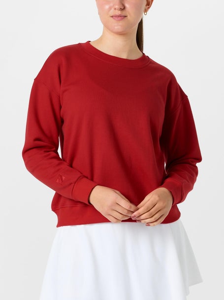 CourtLife Womens Happiest On The Court Tennis Crewneck