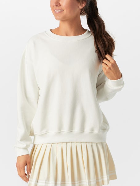 CourtLife Womens Happiest On The Court Tennis Crewneck