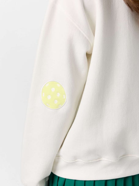 CourtLife Womens Pickleball Patches Crewneck