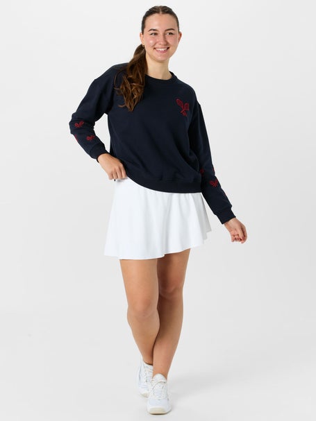 CourtLife Womens Racquet Sleeves Crewneck