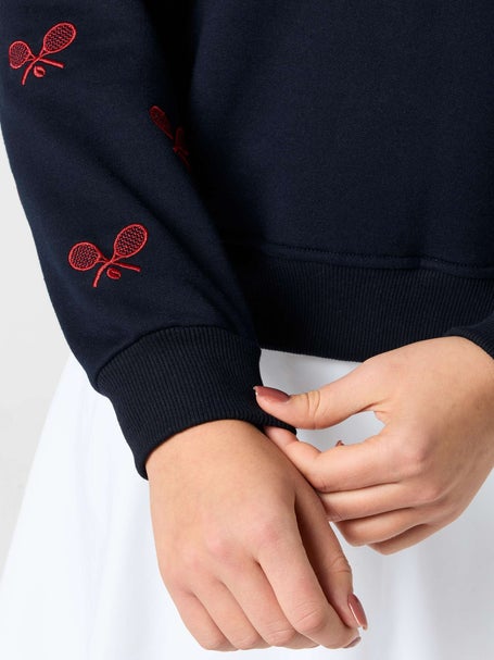 CourtLife Womens Racquet Sleeves Crewneck