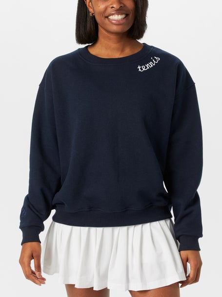 CourtLife Womens Tennis Patches Crewneck