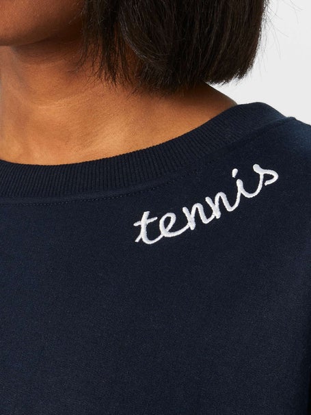 CourtLife Womens Tennis Patches Crewneck