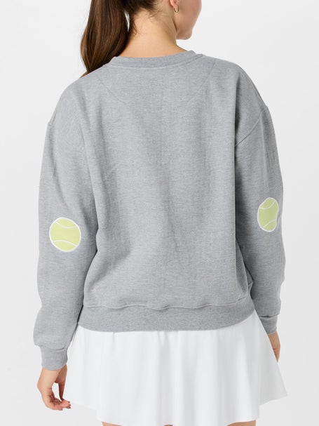CourtLife Womens Tennis Patches Crewneck