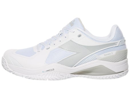 Diadora Speed Blushield Torneo 3 Wh/Silver Mens Shoes
