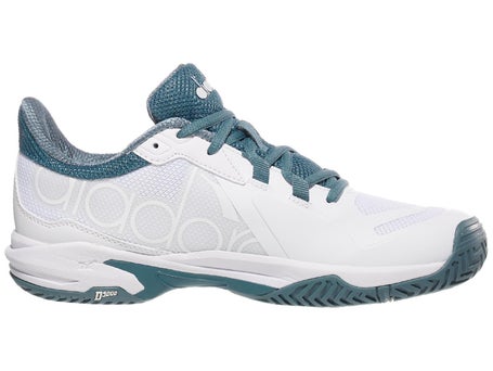 Diadora Trofeo 2 Mens Pickleball Shoes - White/Ocean