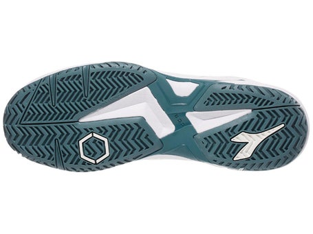 Diadora Trofeo 2 Mens Pickleball Shoes - White/Ocean