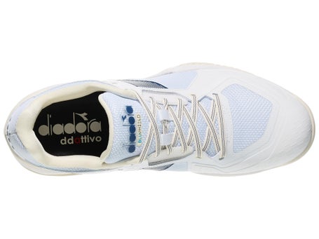 Diadora Speed Blushield Torneo 3 White/Blue Mens Shoes