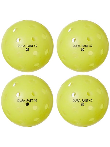 Dura Fast 40 Outdoor Pickleballs - Yellow 