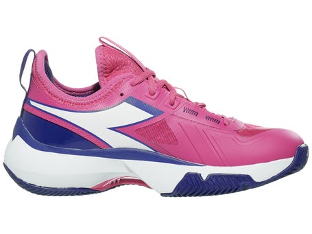 Diadora Speed Finale Clay Fuchsia/Navy/White Woms Shoe